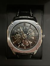 TALIS CO 9185 Mens automatic skeleton watch, black, unworn 