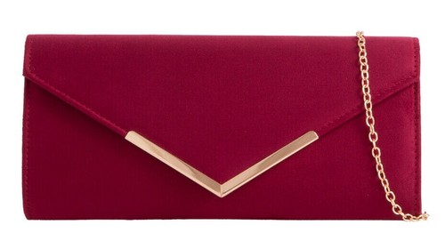 Women plain suede clutch - suede,
