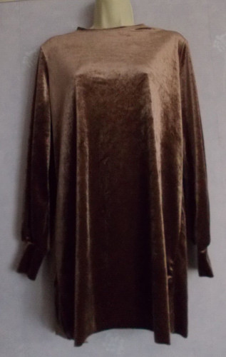 Zara coffee velour long - zara,