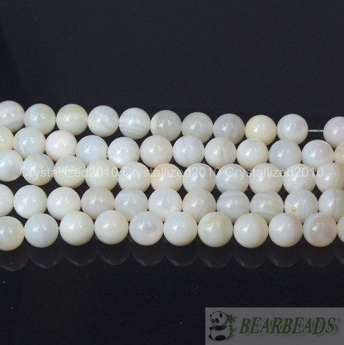 Natural white mother - mother, pearl