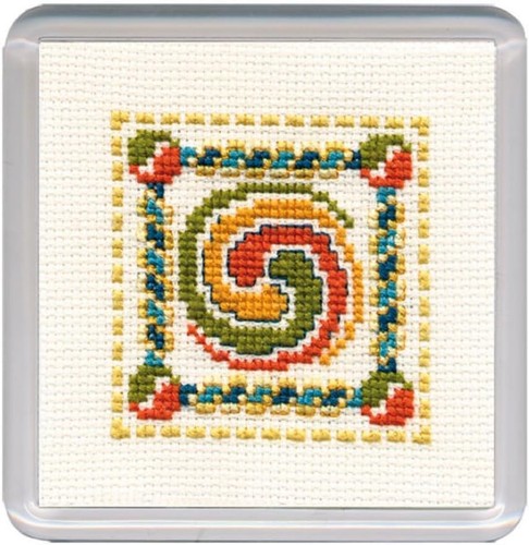 Celtic spiral coaster cross - celtic,