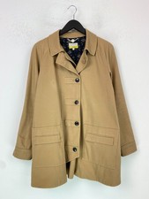 Hobbs NW3 Camel Plain Button Front Cotton Blend Utility Jacket UK 12