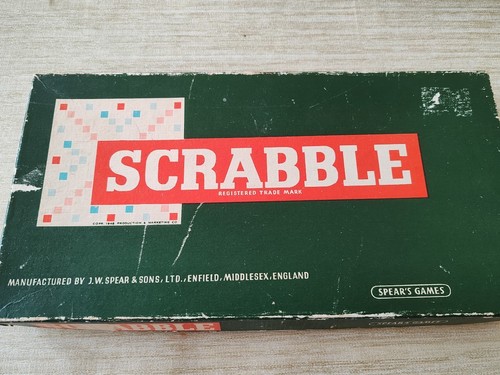 Scrabble vintage board - scrabble, game