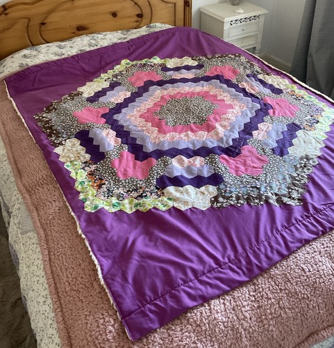 Patchwork quilt blanket throw