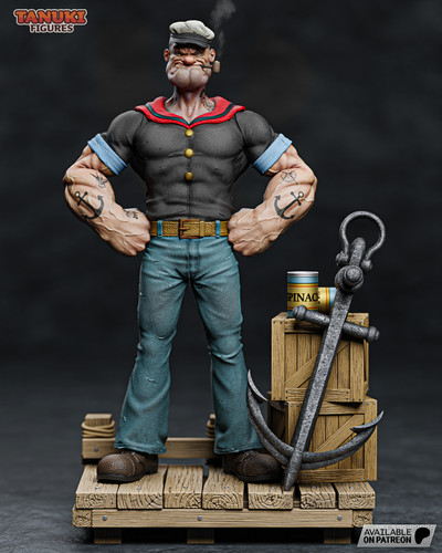 Popeye 1 10 scale - scale, (3d)