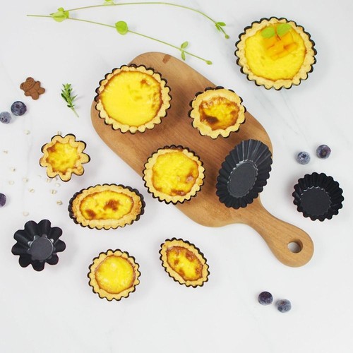 Carbon steel egg tart molds - carbon,