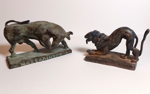 Greek coinage inspired bronze - coinage,