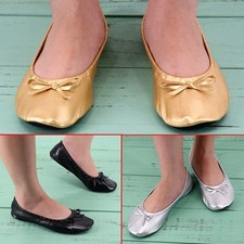 Roll Up Fold Pumps Flats after