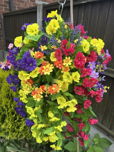 Large colourful garden hanging - colourful,