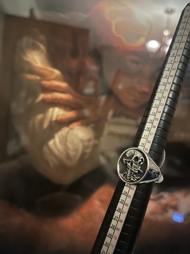 Sizet1 skull smoking ring - sizet1/2,