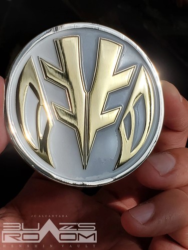 Tigerzord metal challenge coin