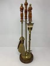 Brass fireside companion set