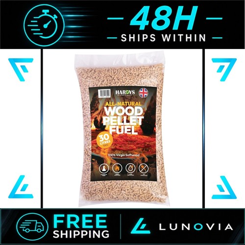 Hardys wood pellets 30l - wood, 100%