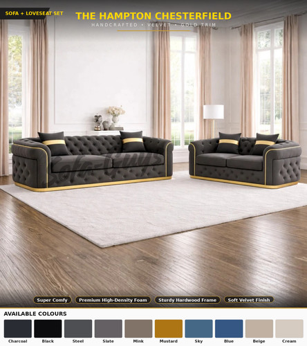 Large seater chesterfield - 3+2,