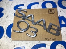 SAAB 9-3 93 Badge Letters Rear Emblem SAAB 93 12785873 2003-2010 ~ CLEANED BACKS