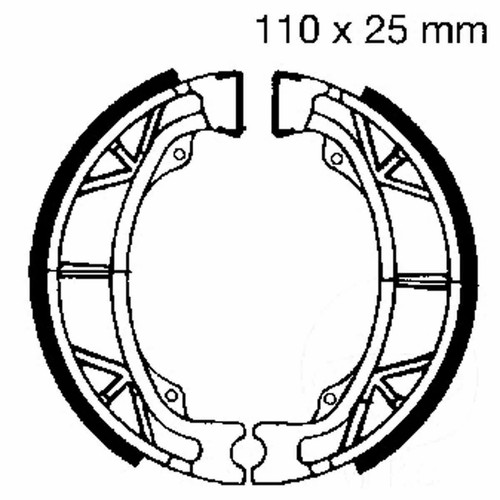 Pair brake pads ebc - pair, h303g