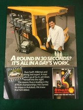 SHELL SUPER OIL MILK FLOAT RUSS SWIFT POSTER ADVERT READY FRAME A4 SIZE Z