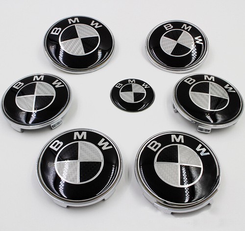 Black white hubcaps - black,