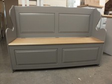 Painted monks bench solid - painted,