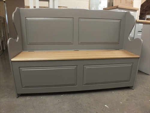 Painted monks bench solid - 5',