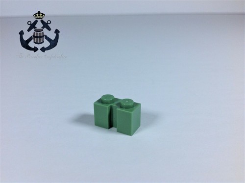 Lego sand green brick - sand, modified
