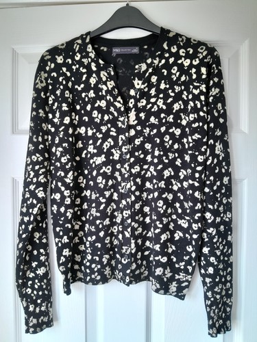 Ladies patterned cardigan - m&s,