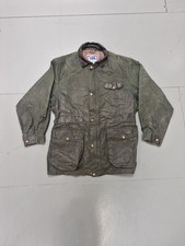 Koolah Vintage Waxed Field Jacket Fits XL Dark Green Lined 