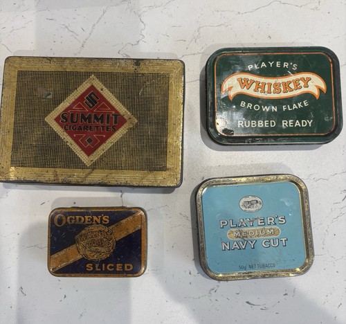 Vintage tobacco tins - tobacco,