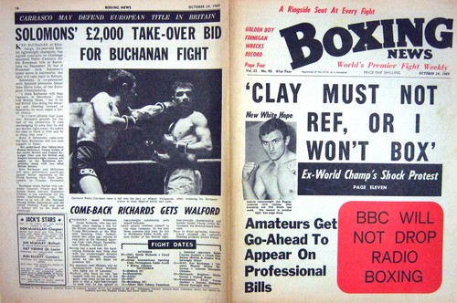 Old vintage print boxing - print,