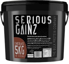 Serious Gainz Mass Gainer 5kg – Chocolate Protein Powder Shake for Weight Gain