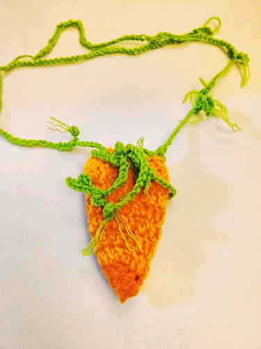 Handmade crocheted carrot - crocheted,