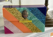 Kurt Geiger Boxed Clutch Rainbow Bag NO OFFERS