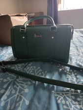 Genuine GREEN HARRODS Bag With 110cm Strap.