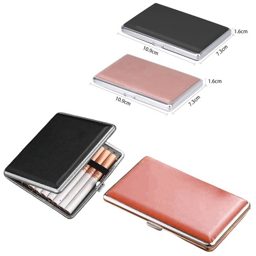 Faux leather cigarette - cigarette, case