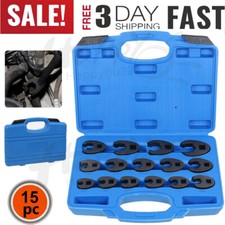 15x Crowfoot Wrench Set Metric