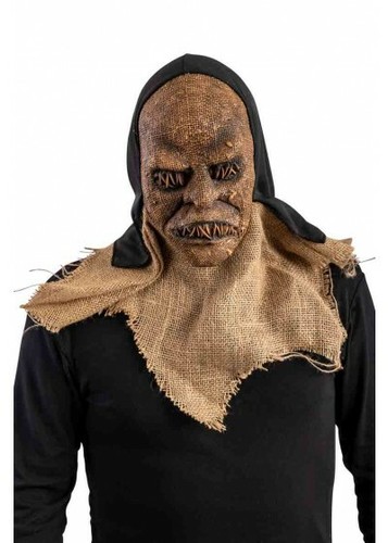 Halloween burlap mask - halloween,