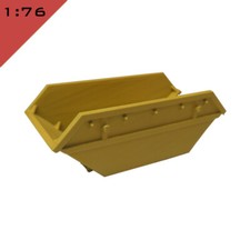 1x 3D printed 8 CU.YD. BUILDER'S / WASTE SKIP 1:76, OO Model Miniature Scenery