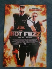 Hot Fuzz - Simon Pegg Autograph A4
