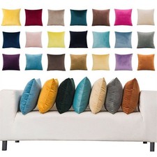 Eco-friendly Dyed 16" Velvet Cushion Cover With Bright Colors For Living Room