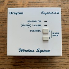 Vintage DRAYTON Digistat SCR Wirless Receiver  inc Back Plate * UNTESTED * (25D)