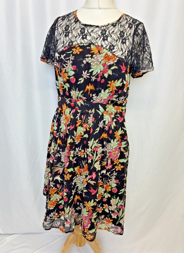 Monsoon lace floral dress - floral,