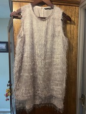 Zara Pink Sleeveless Fringed