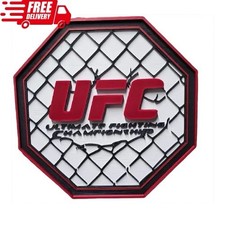 UFC Cage Logo Sign 22cm – MMA Man Cave Display Decor Gift 3D Printed