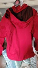 Red Waterproof Hooded Coat