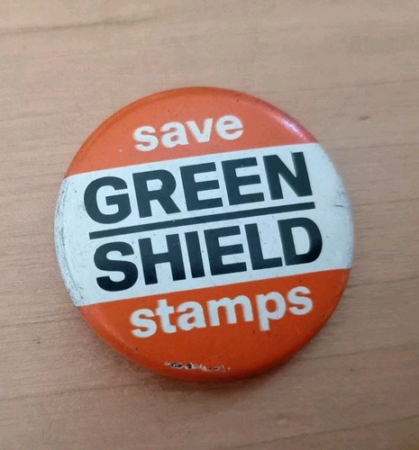 Vintage original green shield - original,