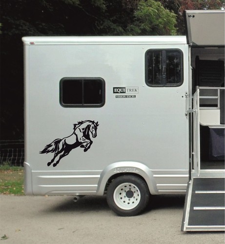 Horse jumping car vinyl wall - vinyl,,