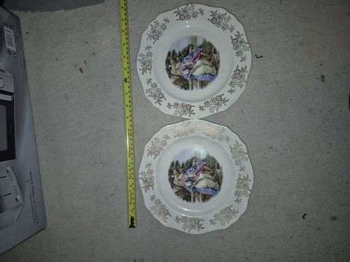 Morley ware england plates - x,