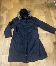 Ladies Lemieux Loire D'Hiver Jacket Winter Coat Navy Size 18 (Waterproof)