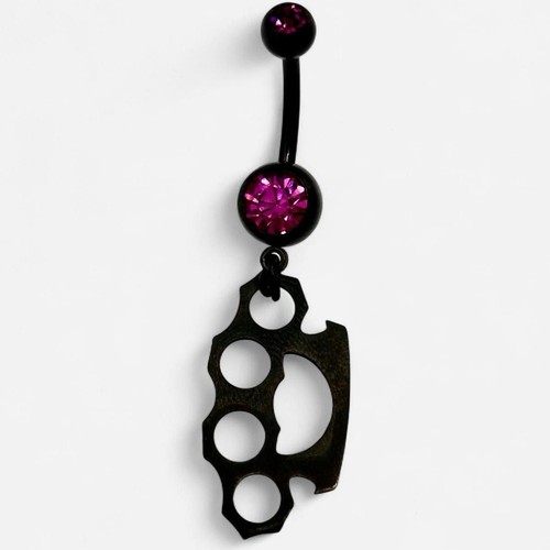 Surgical steel black brass