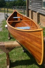 16ft wooden prospector canoe